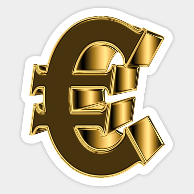 Euro logo. Sticker by robelf